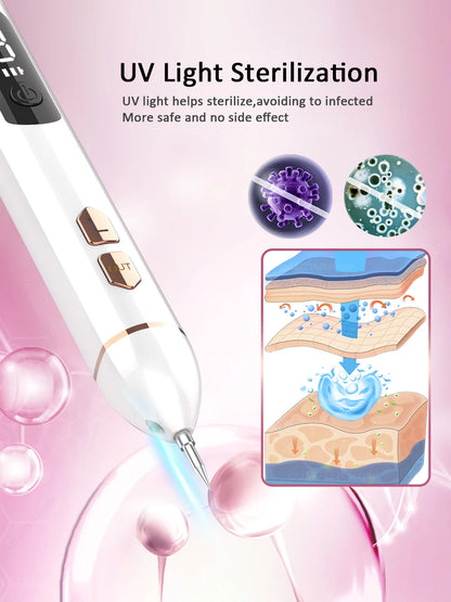 Laser Plasma Pen Remover Facial Mole Skin Tag Dark Spot Rechargeable Plasma Pen Warts Nevus Tattoo Freckle Papilloma Removal
