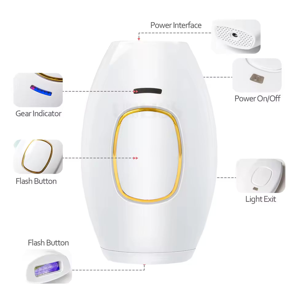 IPL Hair Removal Device – At-Home Painless Hair Reduction for Smooth Skin